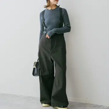 스픽 앤 스팬 서스펜더 워커 팬츠 블랙 36