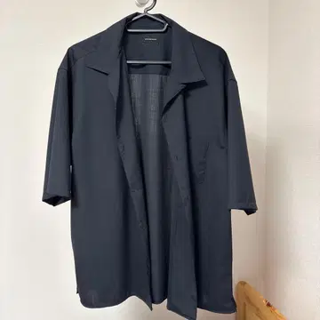 그린 라벨 릴랙싱 반팔 오픈 카라 셔츠 다크 블루