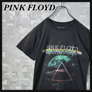 핑크 플로이드 T셔츠 반팔 밴드 밴티 남성용 S 블랙 구제 의류