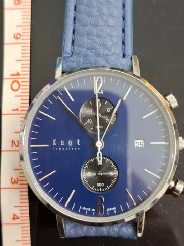 Knot 손목시계 크로노그래프 블루