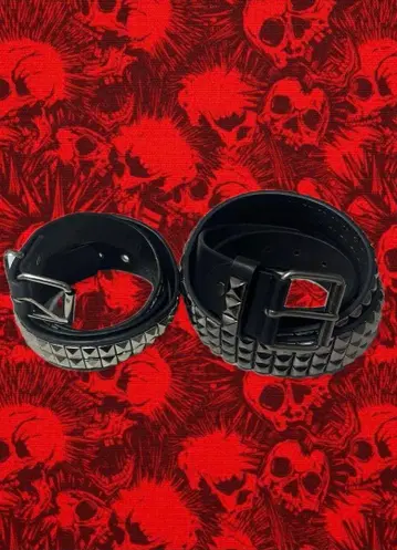 스터드 벨트 2개 세트 y2k sk8 swag