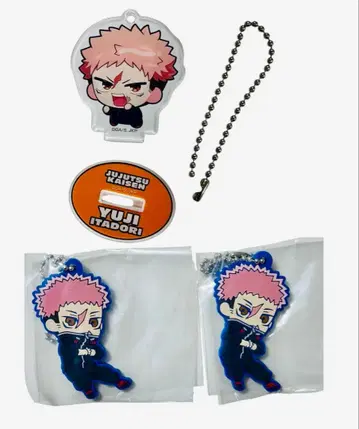 주술회전 이타도리 유우지 아크릴 키링 & 데포라바 키링 세트