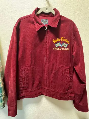 스튜디오 다치산 자수 코듀로이 자켓 42