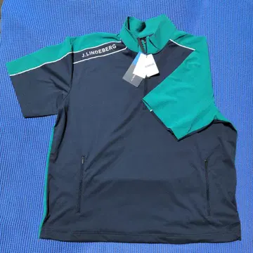 제이 린드버그 반팔 하프 지퍼 골프 블루종 L 사이즈
