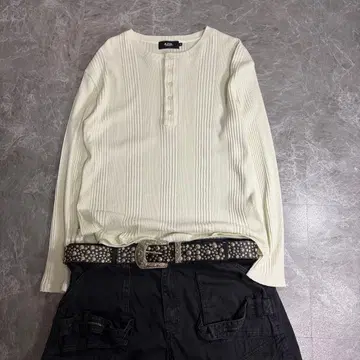 archive grunge henry neck l/s tee