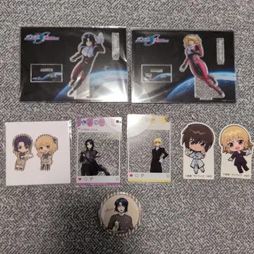 건담 SEED 아스란 카가리 키라 스티커 아크릴 스탠드 캔뱃지