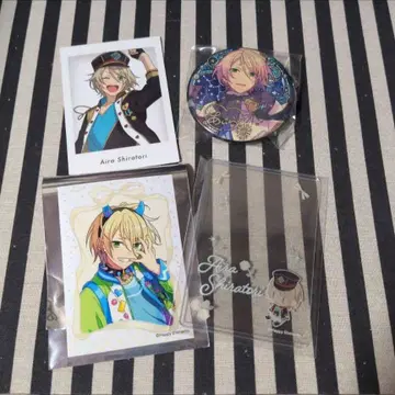 앙스타 10주년 아이라 특전 파샤츠 미니 브로마이드 경질 케이스 캔뱃지