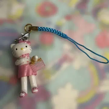 산리오 헬로키티 발길이 키티 드레스업 백 끈 장식 당시 물건 레트로