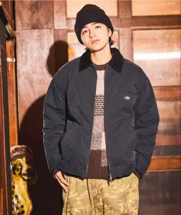 새상품급 Dickies 별주 niko and - 블루종 자켓 M