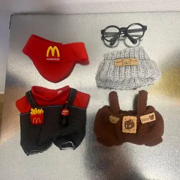 LABUBU 라브브 옷 갈아입기 의류 세트 인형옷 잡화 포함 맥도날드풍