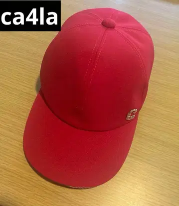 CA4LA 캡 레드 골드 로고 새상품급 일본제