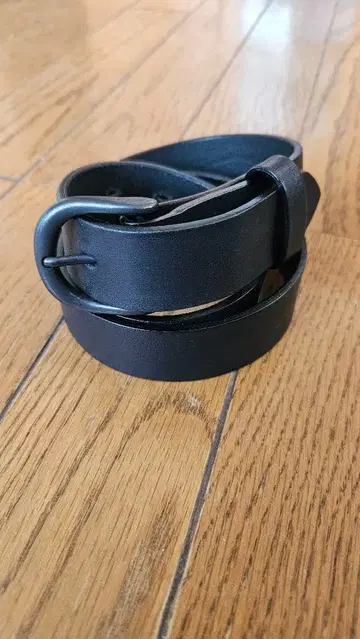 새들 레더 다알 블랙 버클 벨트 32