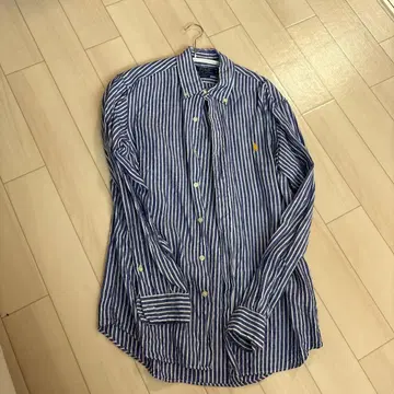 정품 폴로 랄프로렌 린넨 셔츠 스트라이프 S 사이즈