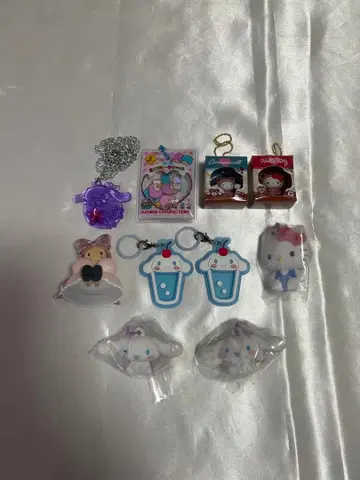 산리오 가챠가챠 묶음 판매 시나몬 키티 키키라라 마론크림