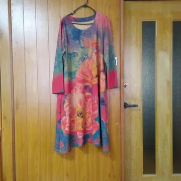 플라워 프린트 A 라인 4XL