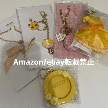 M45. 센라 리본 메탈 체인 마카롱 드레스 키링 세트