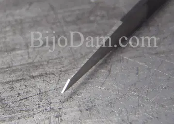 BijoDam 올 초경질 스트레이트 조각 칼 (단두 0.12mm)