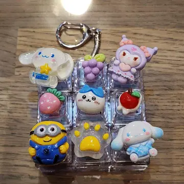 새상품 미사용 클릭커 키링 키보드 카치카치 키링