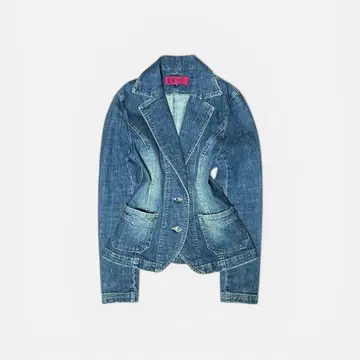 00s'archive used washed denim jacket'