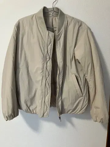 MUJI 충전솜 블루종 베이지