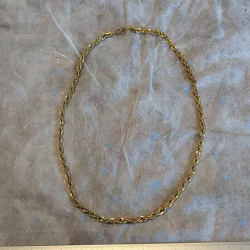 골드 도금 트위스트 체인 목걸이 약 60cm