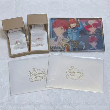 앙스타 아마기 히이로 중국 6주년 서약 반지 실버 핑크 골드 세트