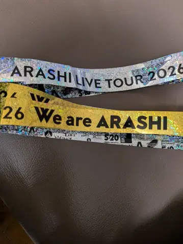 ARASHI LIVE TOUR 2026 금, 은 테이프