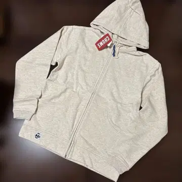 새상품 참스 (CHUMS) 지퍼 맨투맨 후드티 내추럴 사이즈 M