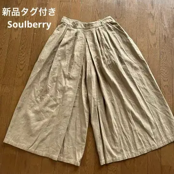 택 포함 새상품 soulberry 서울베리 와이드 팬츠 사이즈 LL