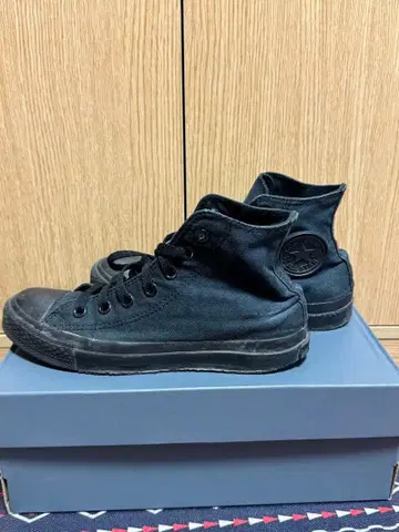 [ 가격 인하 ] 컨버스 올스타 하이컷 올블랙 24cm