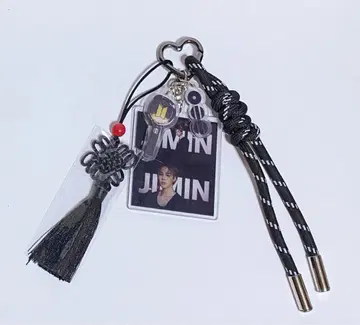 지민 아리랑 로고 덕질 키링 블랙 코드