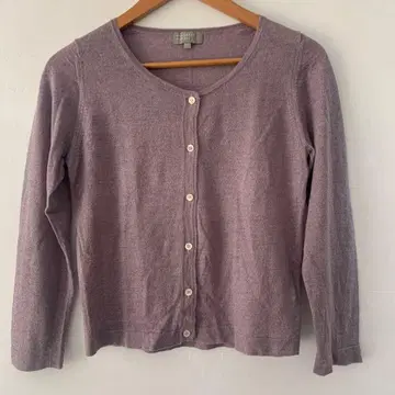 새상품급 MARGARET HOWELL 마가렛호웰 가디건 연보라