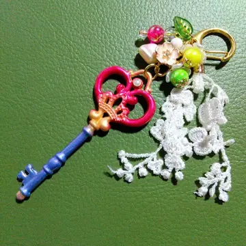 몽환룩 하트 열쇠 키링 백참 메르헨