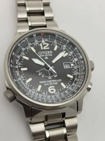 배터리 교환 완료 프로 마스터 시티즌 전파 솔라 경량 티타늄 H411