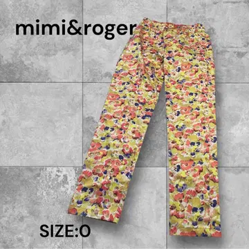 e1563 새상품 mimi&roger 꽃무늬 캐주얼 팬츠 사이즈 0