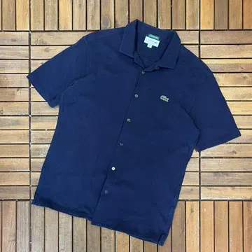 LACOSTE 오픈 카라 반팔 셔츠 오픈 카라 피케 셔츠