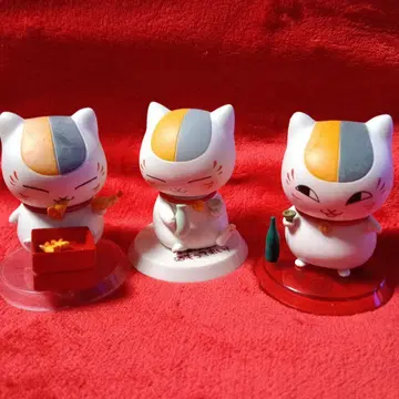 나츠메 우인장 냥코선생 피규어 3체 세트