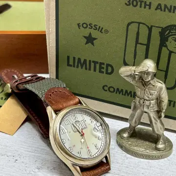 레어 FOSSIL GI 조 30주년 기념 손목시계 택 포함 미사용