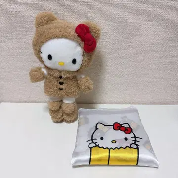 헬로키티전 곰 수트 마스코트 홀더 에코백