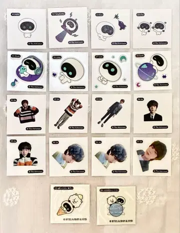 BTS JIN wootteo The Astronaut 스티커 씰