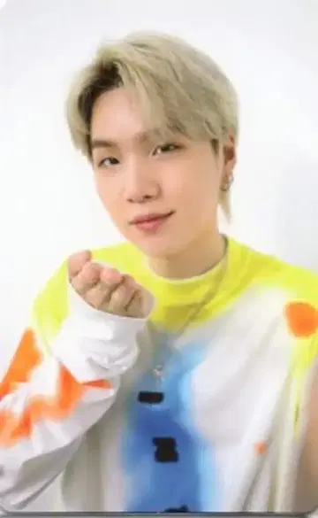 BTS WFC 회원 혜택 SUGA 트레이딩 카드 양면