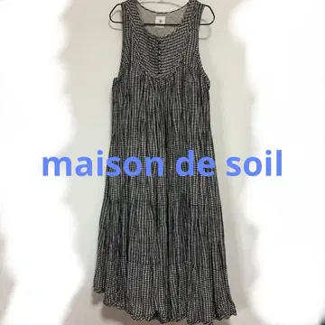 maison de soil for j.s luxe 린넨 롱 원피스