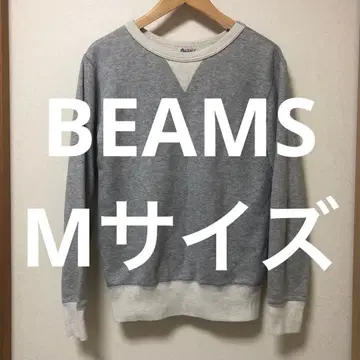 일본제 BEAMS 맨투맨 M 빔즈 구제 의류 made in JAPAN