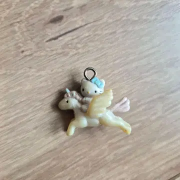 레어 산리오 헤이세이 키티 유니콘 키링 스트랩 1999년