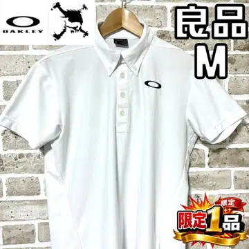 [ 선착순 ] 오클리 스컬 남성용 반팔 버튼 다운 셔츠 M 화이트