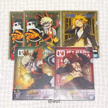 히로아카 제일복권 FIGHTING HEROES 클리어 파일 바쿠고 세트