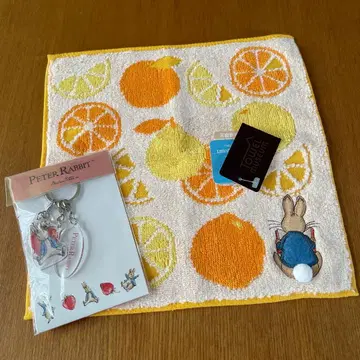 피터 래빗 타월 손수건 3단 아크릴 키링