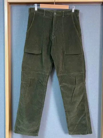 goodenough 굿이너프 워크 코듀로이 팬츠 카키