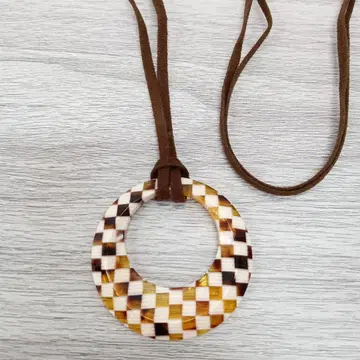 N65 KISSO 펜던트 루페 멀티 브라운 목걸이