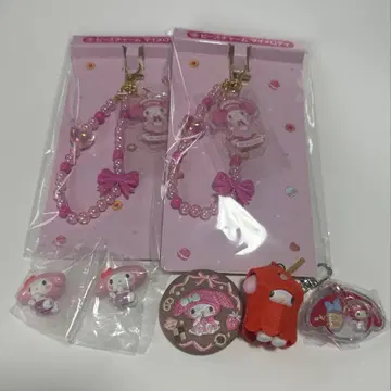 마이멜로디 굿즈 키링 가챠가챠 식품 완구